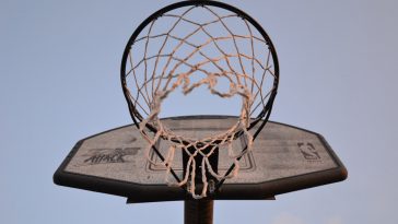 Low-angle Photography of Brown and Black Basketball Hoop