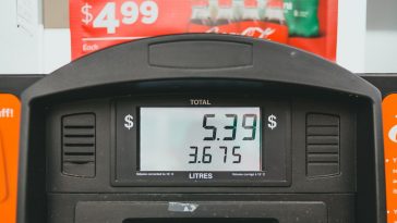 Display Screen of a Gasoline Pump