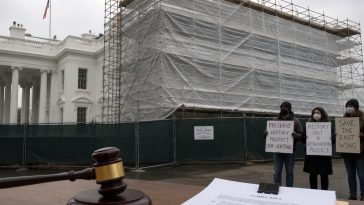 Trump Says Ballroom Under Budget as Courts Halt Above-Ground Work