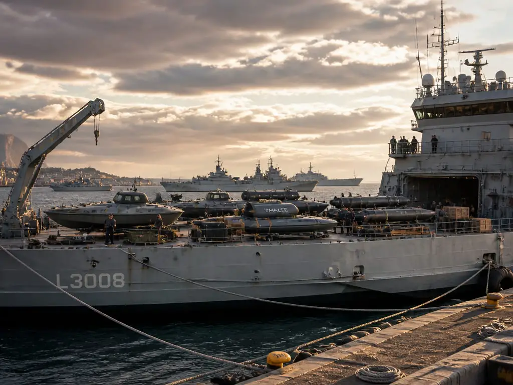 Lyme Bay Loads Drone Arsenal, Poised to Clear Hormuz Mines