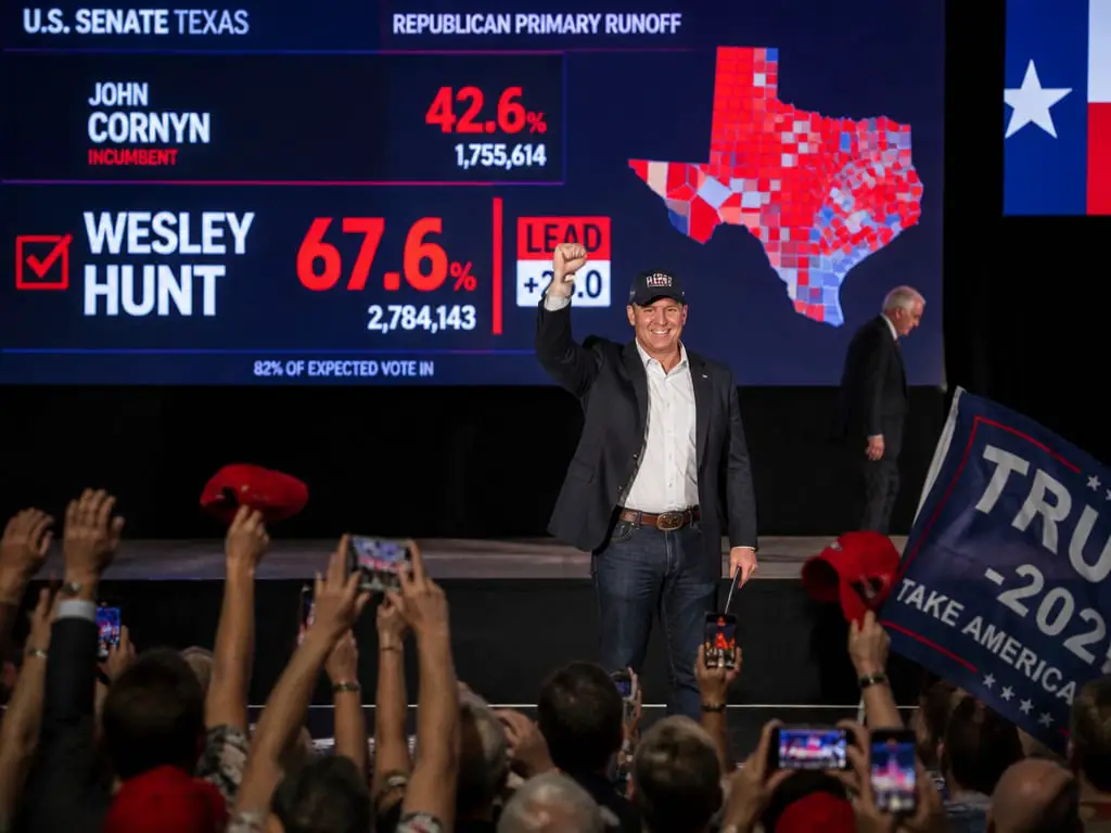 Trump-Backed Attorney General Ken Paxton Crushes John Cornyn