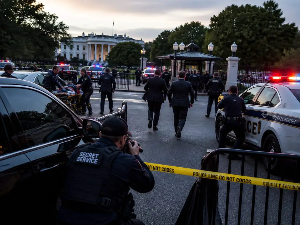 White House Lockdown After Gunman Killed, Bystander Critical