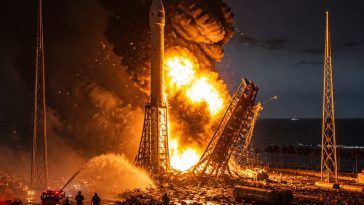 Jeff Bezos' New Glenn explodes at Cape Canaveral, pad trashed
