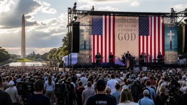 Trump, Rubio and Vance at Mall Prayer Rally as Schiff Probes