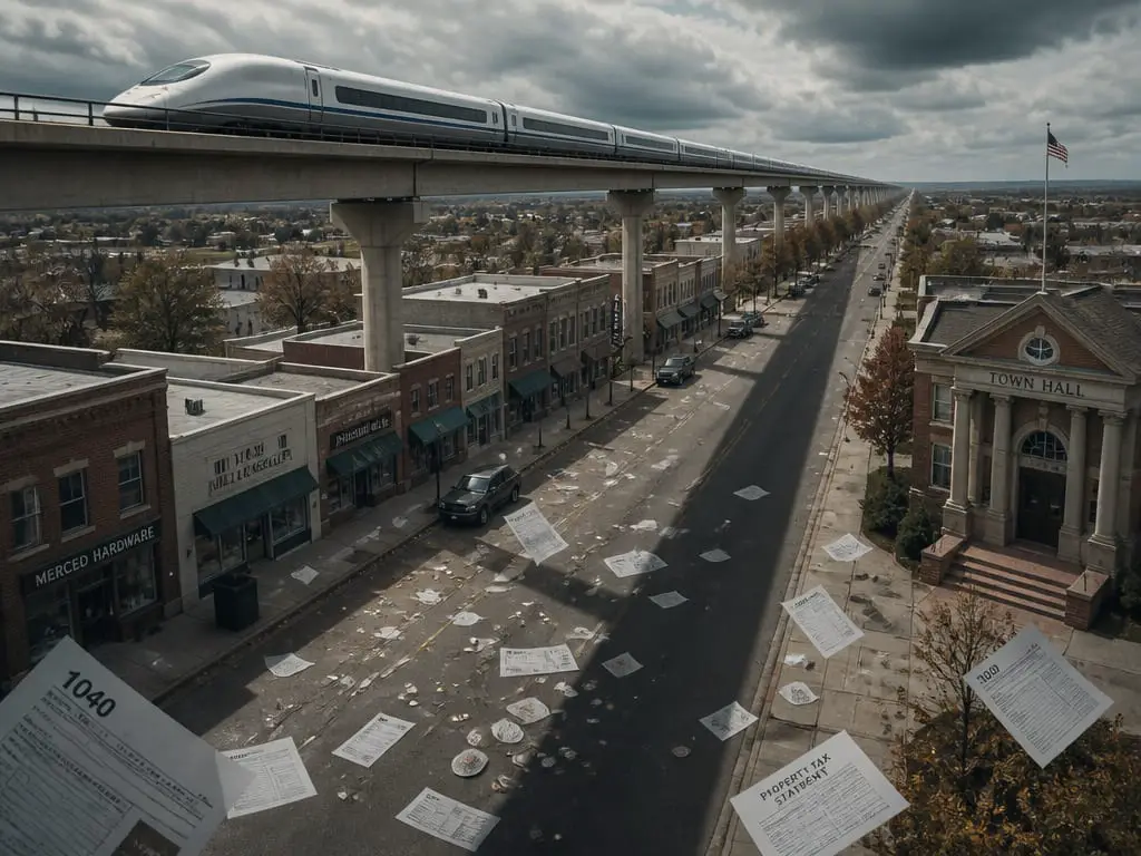 Gavin Newsom's Bullet Train Plan to Seize Small Town Taxes