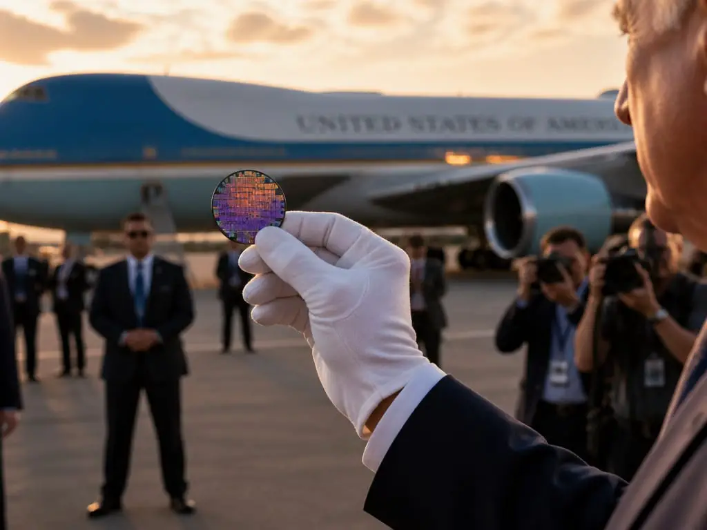 Trump Flies Musk and Jensen Huang on Air Force One to Take on China