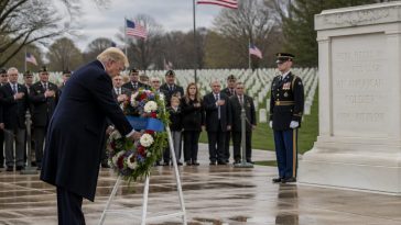 President Trump Honors 13 Fallen at Arlington, Calls Out Media