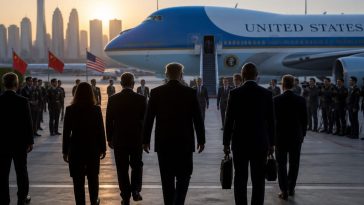 President Trump Brings Musk, Cook and CEOs to Beijing to Secure Deals
