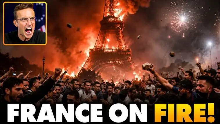 France Has Fallen: Paris Set ABLAZE, Eiffel Tower on FIRE! 3rd World Invaders BURN Down City…🔥
