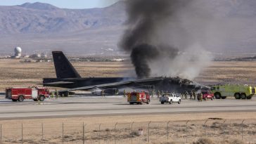 B-52 Crashes at Edwards AFB as Crew Status Remains Unknown