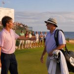 Miles Russell Lets Dad Caddie Final Hole for Father's Day at U.S. Open