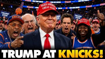 Madison Square Garden ROARS As Trump Crashes NY Knicks Finals Game | Trump's Reaction Shocks World 🏀