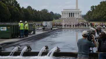 Trump Declares Lincoln Pool Restored as Costs and Lawsuit Mount