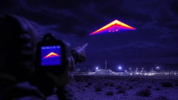 Triangular Craft Over Area 51 Goes Viral — F-47 or Hype