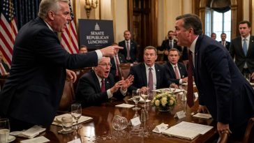 Trump Calls Cassidy Lunatic as GOP Lunch Erupts Over Iran Vote