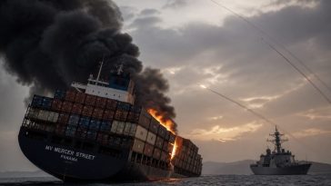 Iran Closes Strait of Hormuz After Hitting Container Ship; US Strikes