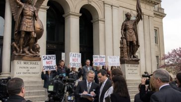 ACLU Seeks to Block Quincy St. Michael Statue — Case May Reach SCOTUS