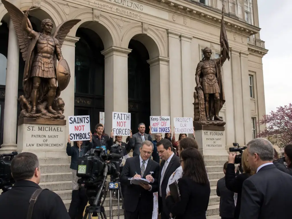 ACLU Seeks to Block Quincy St. Michael Statue — Case May Reach SCOTUS