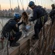 NYPD ESU Climbs Brooklyn Bridge to Save Woman, Shames Mamdani Plan