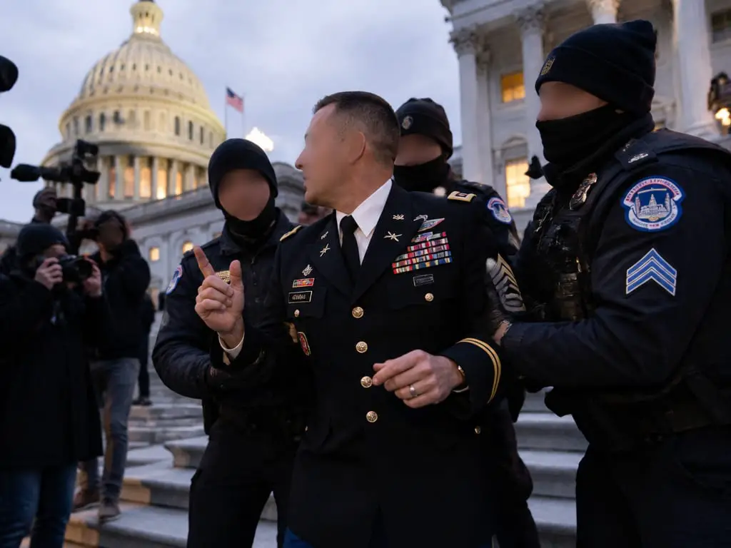Maj. Jason Watson Arrested in Uniform After Impeachment Demand