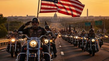 Heredia Leads 200 Veterans Riding Flag 250 Miles to D.C.