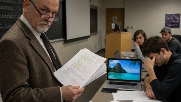 Professor Jason Gibson Catches 32 of 35 Students Using AI