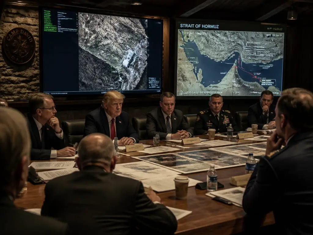 Trump Heads to Camp David as Iran Claims Strikes on Kuwait