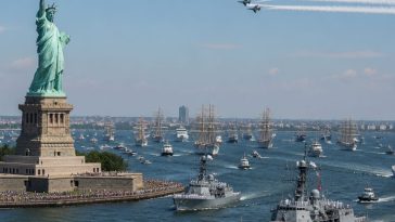 Hundreds of Ships and Blue Angels Flood NYC Harbor for Sail4th