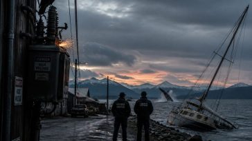 Raven Knocks Out Town Power, Whale Sinks Boat — Officials Shrug