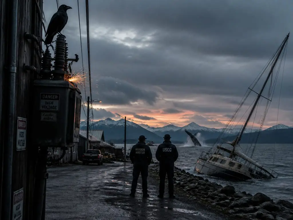 Raven Knocks Out Town Power, Whale Sinks Boat — Officials Shrug ...