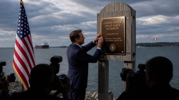 President Trump Renames Lake Ontario as Lake America to Warn Canada