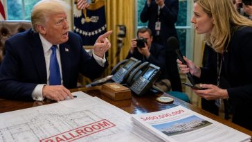 President Trump Mocks MSNOW Reporter While $400M Ballroom Bill Soars