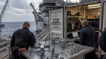 Navy Prints Drones at Sea Aboard USS Essex with Trump Backing