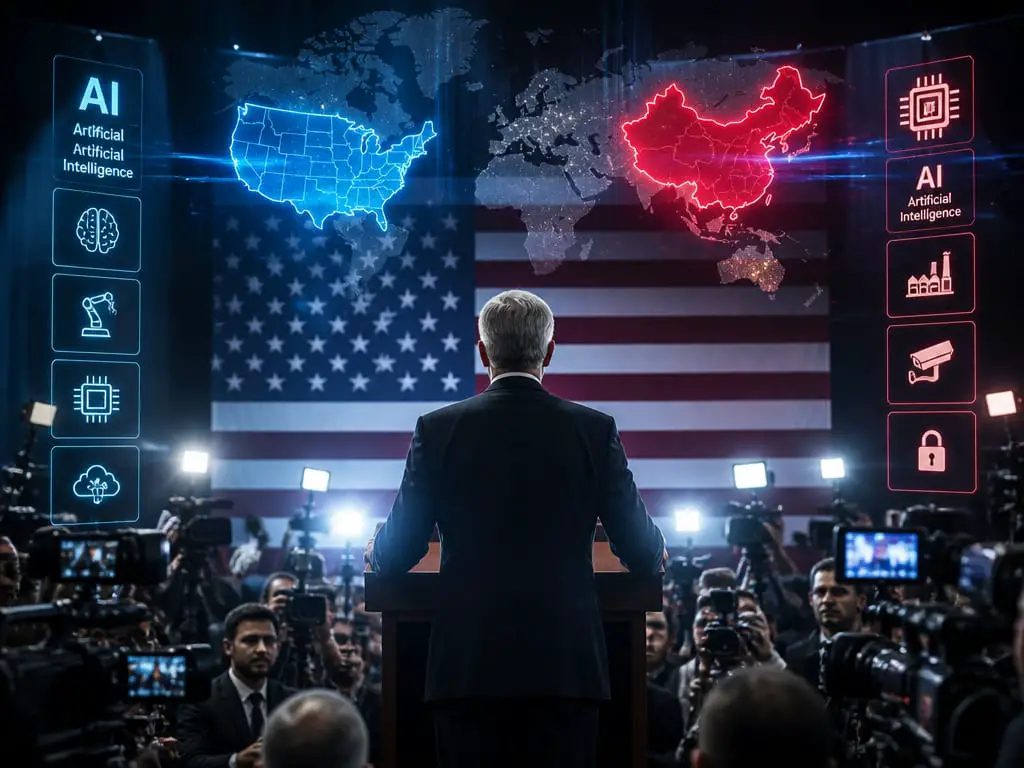 Trump Launches AI Force, Vows to Beat China and Avoid New Rules