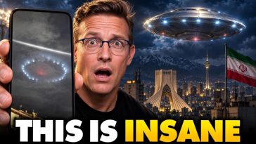 Clear Footage of Massive UFO Over Iran, Locals Scream and Run | Is Trump Fighting With Alien Tech!?