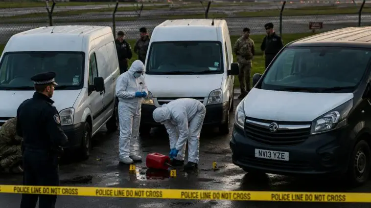 RAF Fairford van probe: petrol found, five men bailed — Trump slams