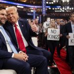 Trump Re-Endorses Darren Bailey in Dallas as Pritzker Protests