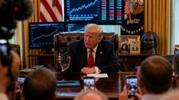 President Trump’s AI Oval Office Trading Image Fuels Rule Fight