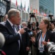 Trump Rebukes CNN's Kaitlan Collins at U.N. amid Credential Clash