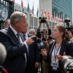Trump Rebukes CNN's Kaitlan Collins at U.N. amid Credential Clash