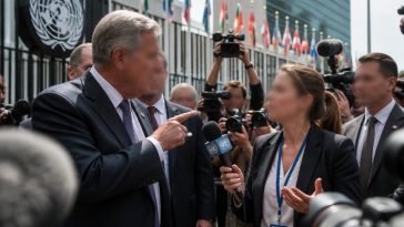 Trump Rebukes CNN's Kaitlan Collins at U.N. amid Credential Clash