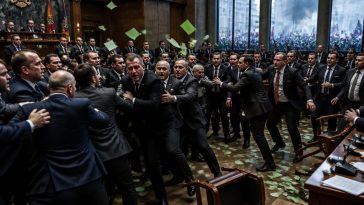 Albanian MPs Brawl Over Voting Cards as Protests Rock Tirana