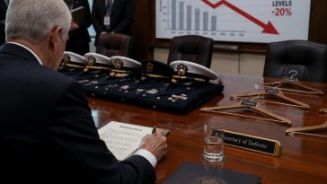 War Secretary Hegseth Slashes 20% of General and Admiral Slots
