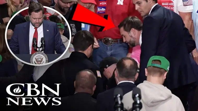 JD Vance Pauses Rally in Nebraska to Pray for Fallen Attendee