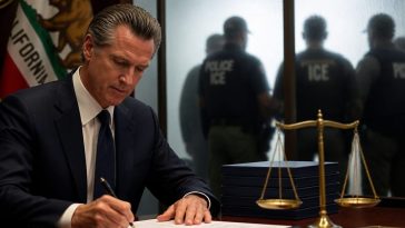 Gavin Newsom Bars ICE Agents From State Jobs, Lawsuit Looms
