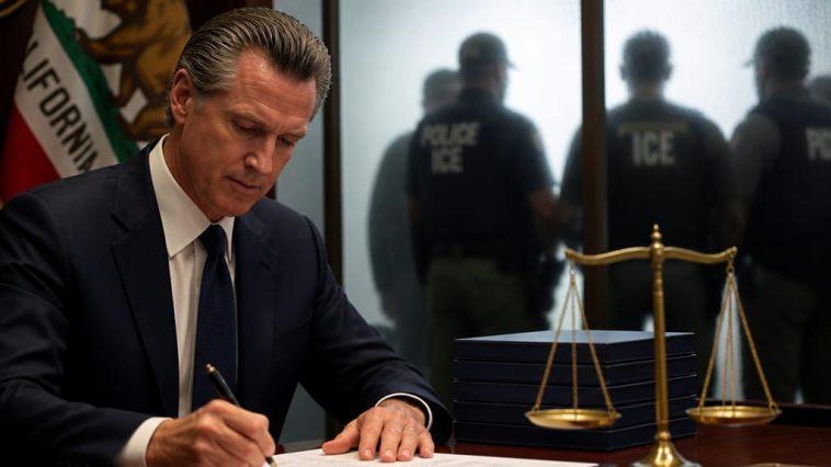 Gavin Newsom Bars ICE Agents From State Jobs, Lawsuit Looms
