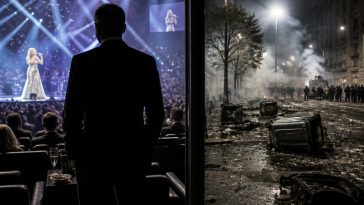 President Macron Slammed for Celine Dion Night Before Riots